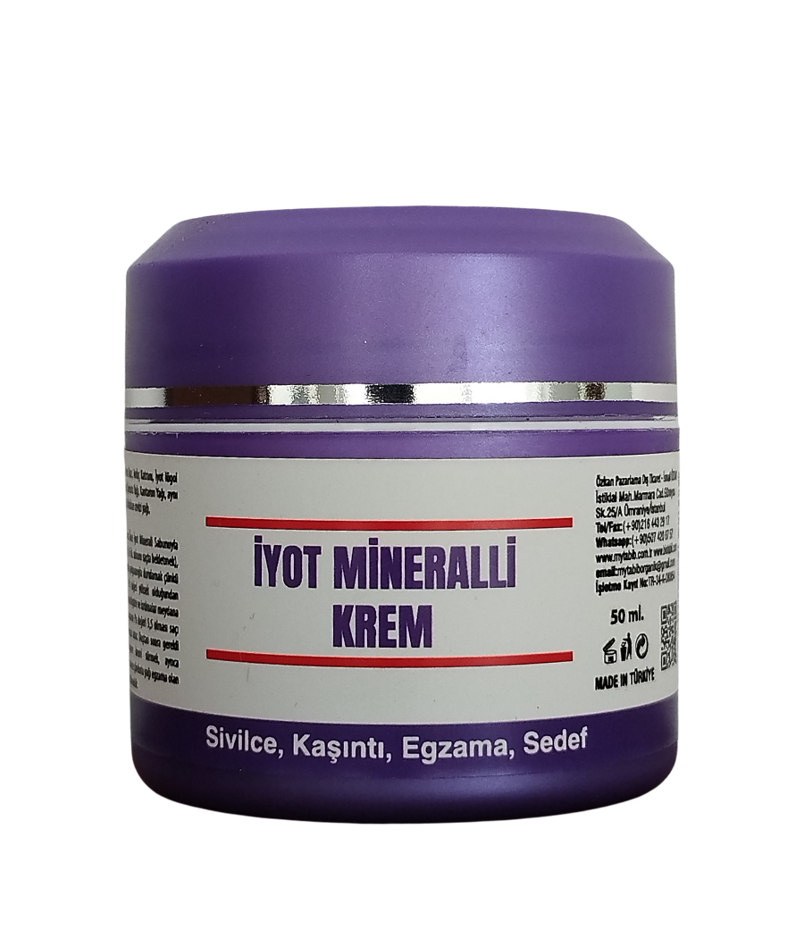 İyot Mineralli Krem 50 ml ( Sivilce- Kaşıntı- Egzama- Sedef)